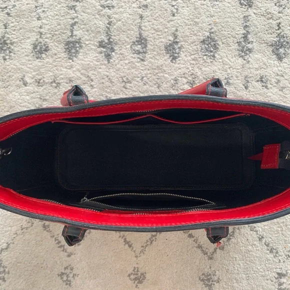 Virginia Handbags Red Leather Bag - Picture 3 of 3